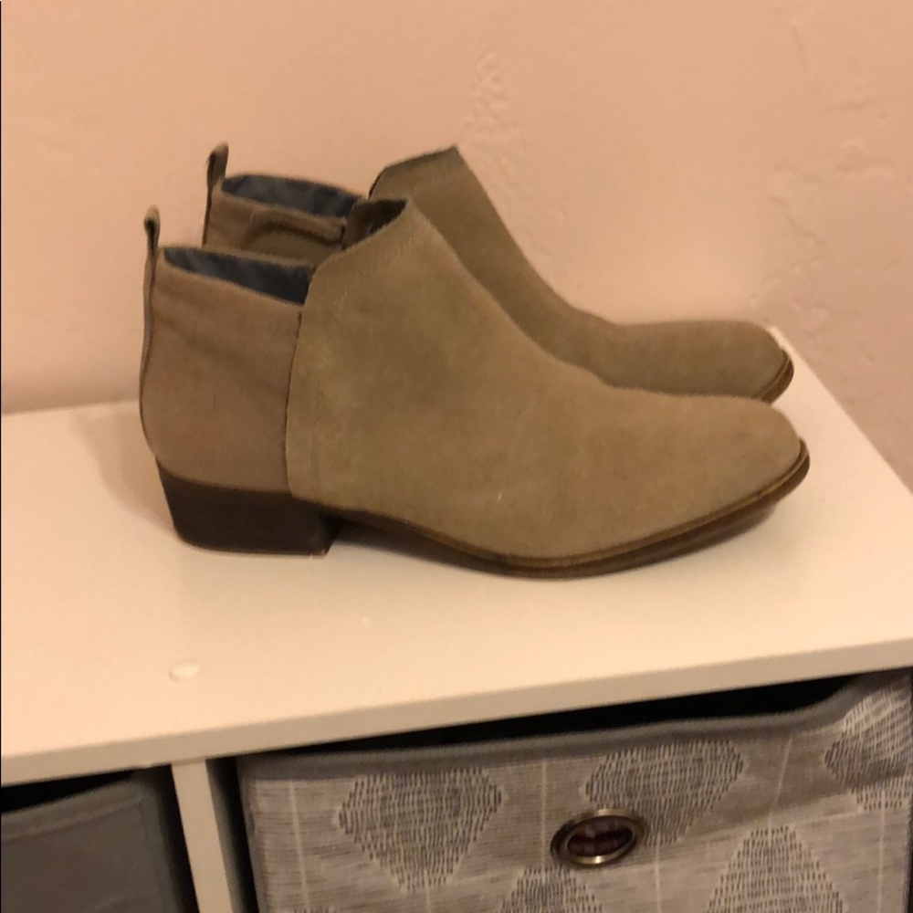 Taupe grey booties